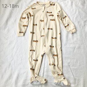🪴5/$30 Pekkle 12-18 Months Baby Toddler Cars Zip Sleeper Pajamas Footed